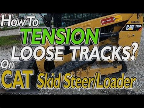 bobcat skid steer tension adjustment